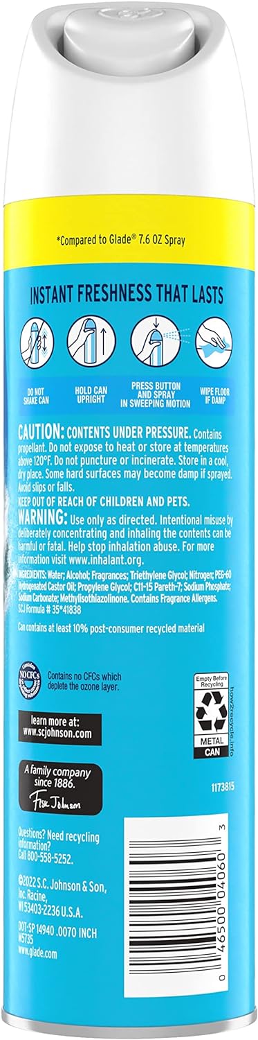 Glade Air Freshener Room Spray, Aqua Waves, 8.3 oz