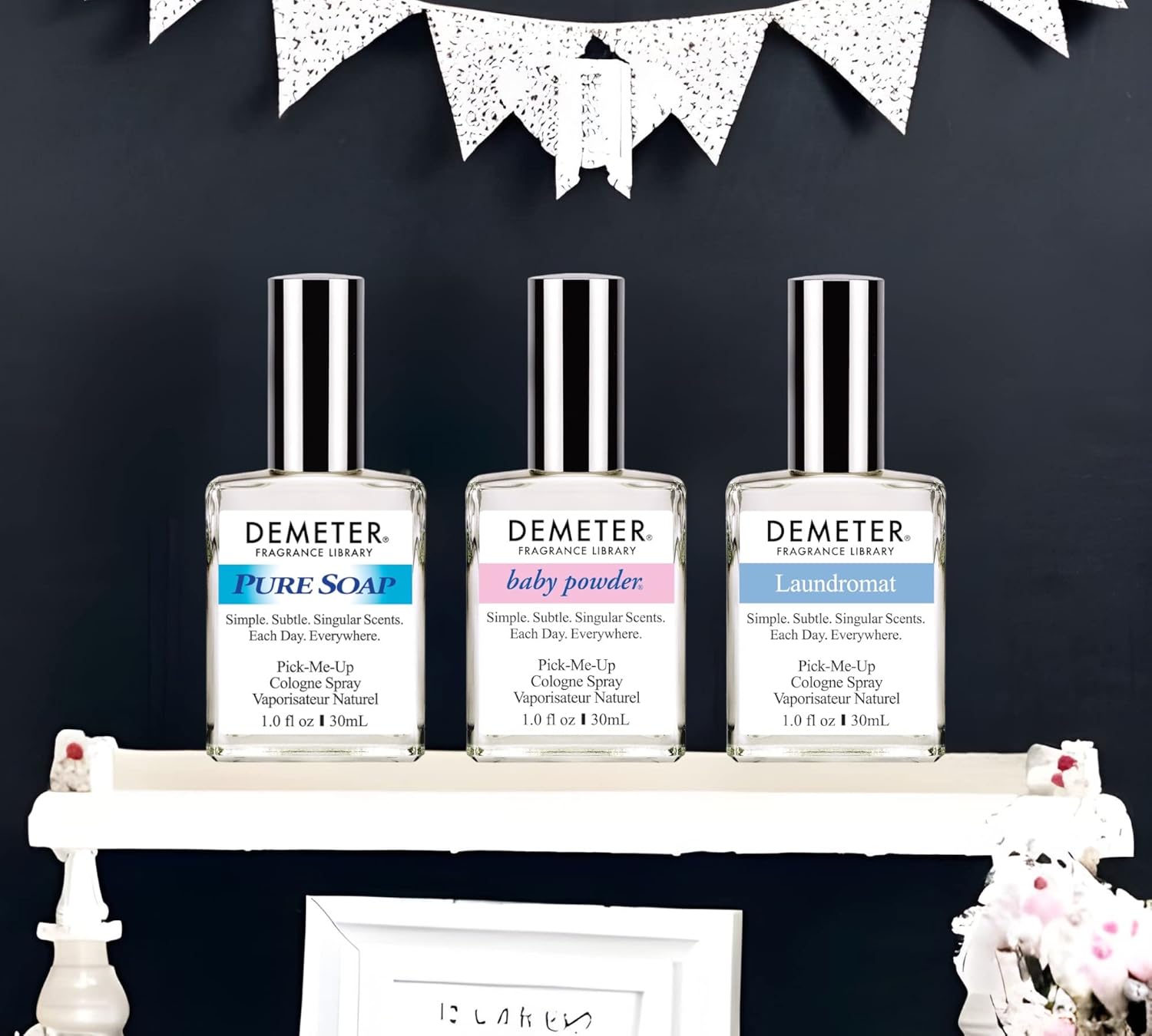 Demeter Fresh And Clean Collection, Set Of 3 Unique Perfumes For Women, Baby Powder, Pure Soap, Laundromat, 1 Oz Each : Beauty & Personal Care