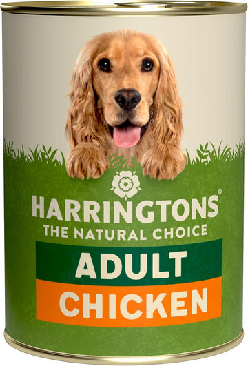 Harringtons Complete Wet Can Grain Free Hypoallergenic Adult Dog Food Chicken & Veg 6x400g - Made with All Natural Ingredients?HARRCANC-400