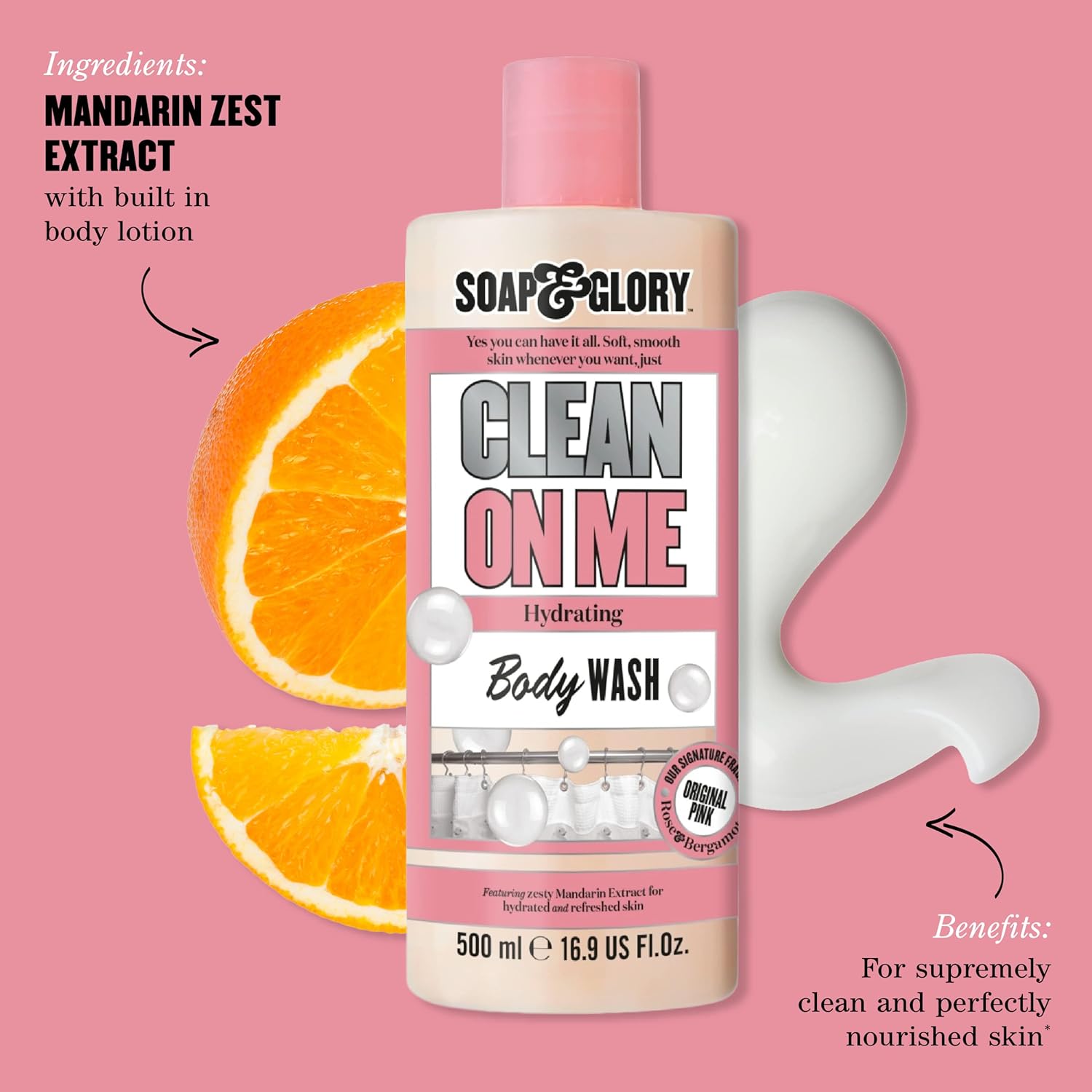 Soap & Glory Clean On Me Creamy Clarifying Shower Gel 500 Ml