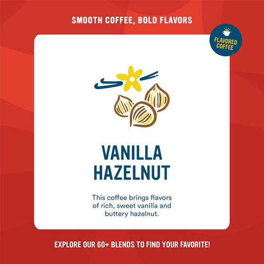Cameron'S Coffee Roasted Ground Coffee Bag, Flavored, Vanilla Hazelnut, 32 Ounce, (Pack Of 1)