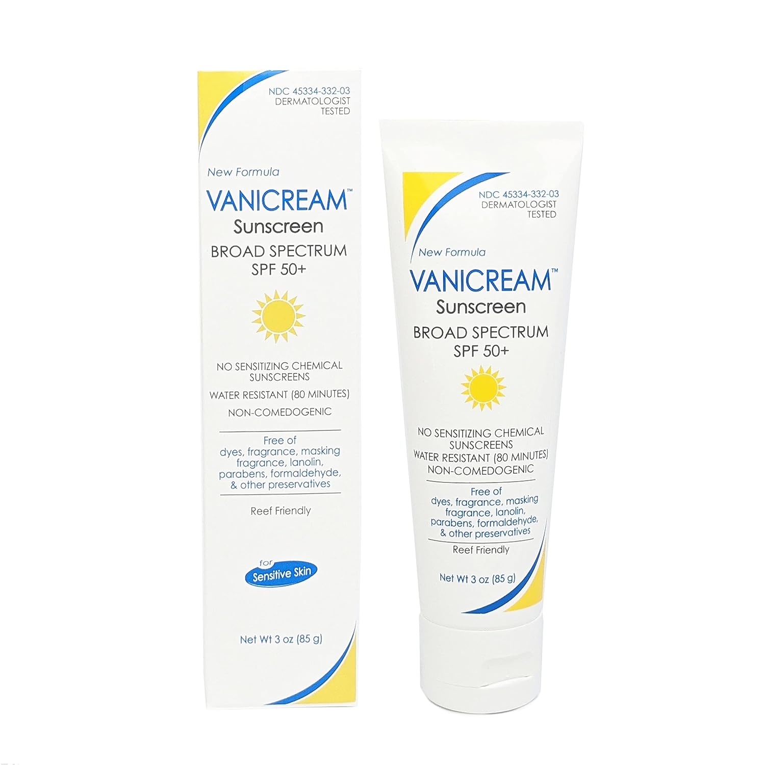 Vanicream Sunscreen Broad Spectrum SPF 50+ oz, 3 Ounce : Beauty & Personal Care