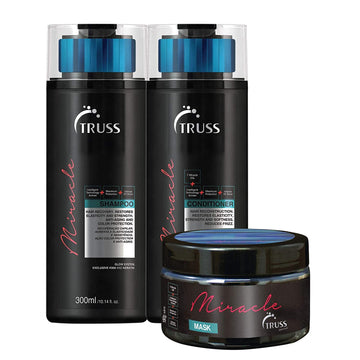 Truss Miracle Shampoo And Conditioner Set Bundle With Hair Mask