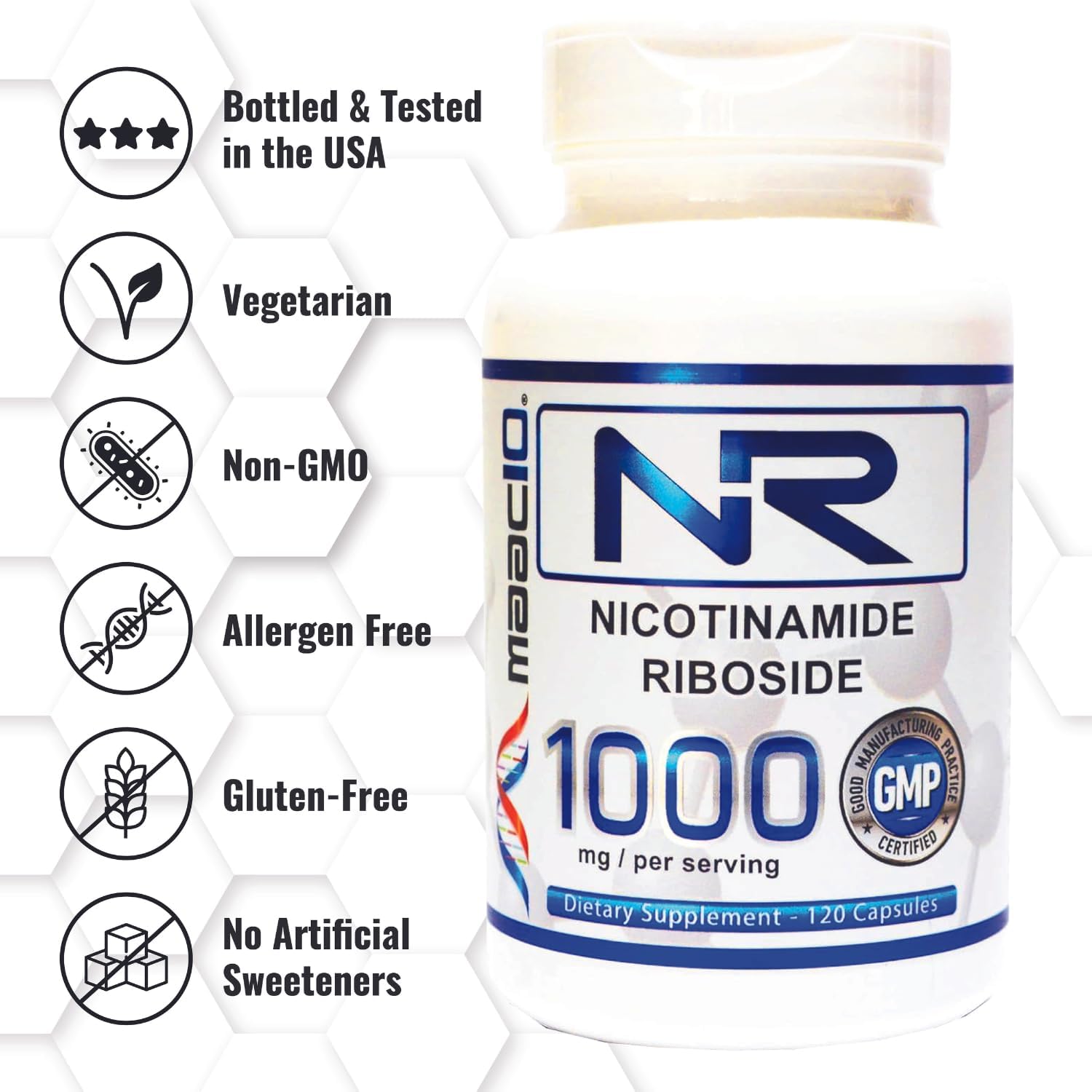 Maac10 Nr Nicotinamide Riboside 1000Mg Serving | Third Party Lab Tested Nad+ Supplement | Nmn Supplement Alternative. : Health & Household