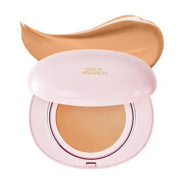 Milktouch Cushion Foundation, 24H Flawless Skin, Radiant Shine, No Oxidation, Long-Lasting, Non-Creasing, 60% Hydrating Skincare Infused Korean Foundation, Valentines Gifts (26N Latte)