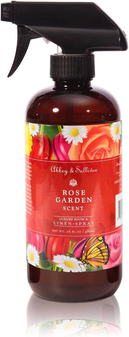 Abbey & Sullivan Linen Spray, Rose Garden, 16 oz. : Health & Household