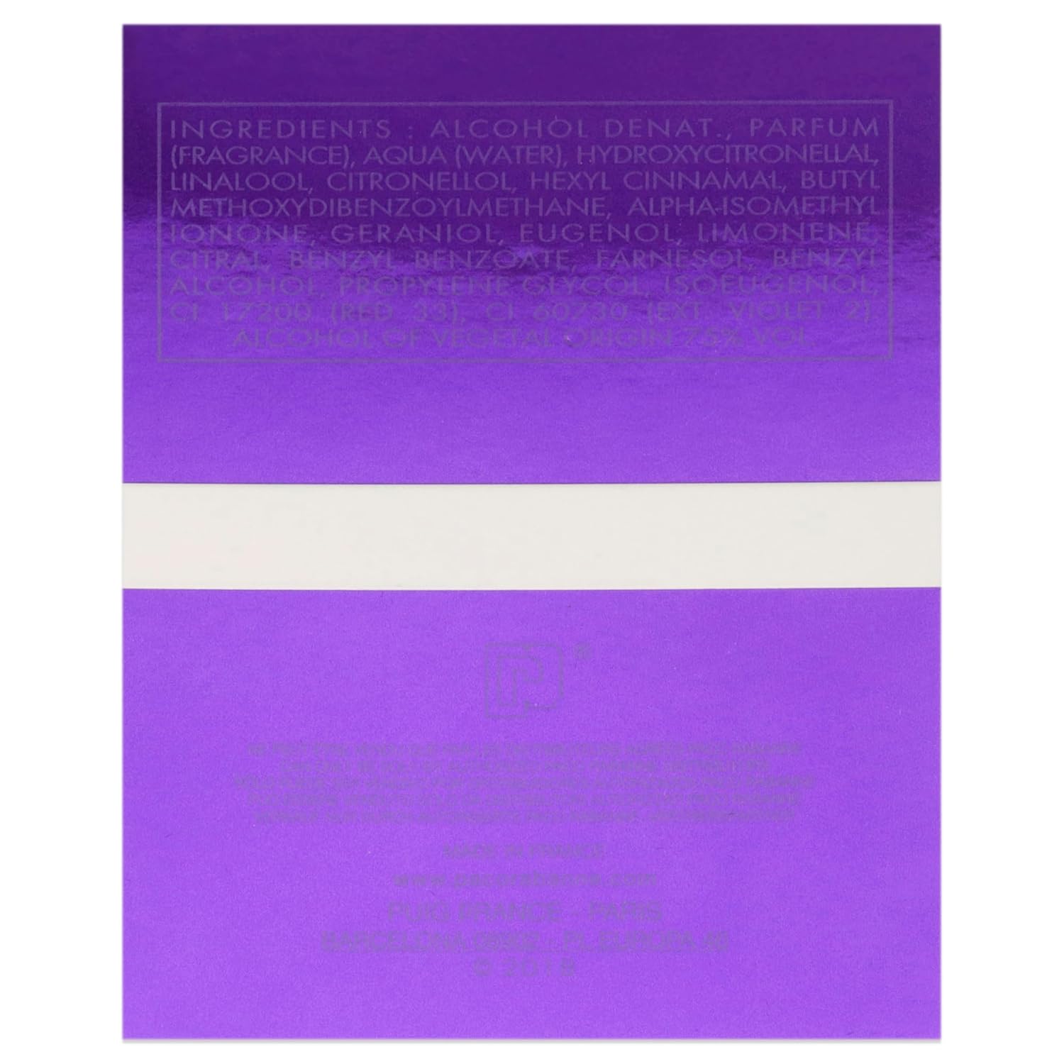 Paco Rabanne Ultraviolet By Paco Rabanne For Women. Eau De Parfum Spray 2.7 Ounces : Beauty & Personal Care