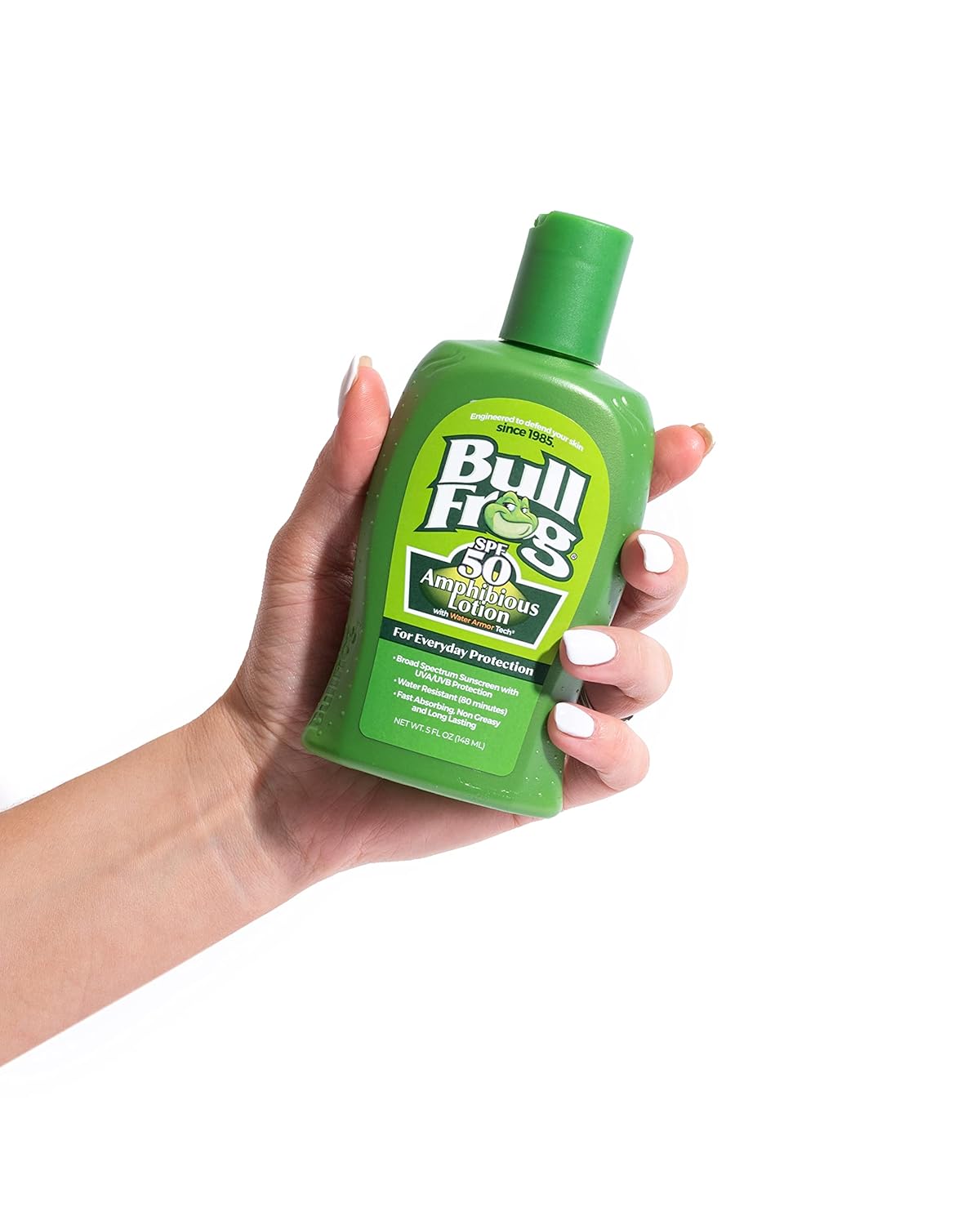 Bullfrog Sunscreen Amphibious Lotion Spf 50 | Oxybenzone & Octinoxate Free | Broad Spectrum Moisturizing Uva/Uvb, 5Oz… : Beauty & Personal Care