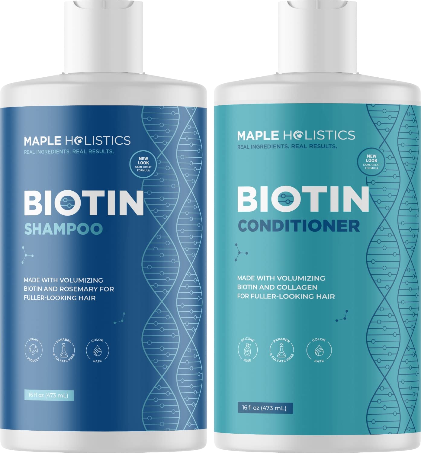 Biotin Shampoo And Conditioner Set For Thinning, Dry, Damaged Hair - Volumizing And Sulfate-Free With Jojoba And Argan Oil For Scalp Care