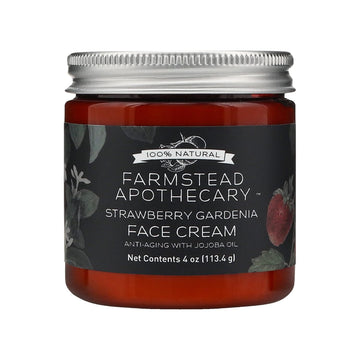 Farmstead Apothecary 100% Natural Anti-Aging Face Cream With Jojoba Oil, 4 Oz (Unscented)