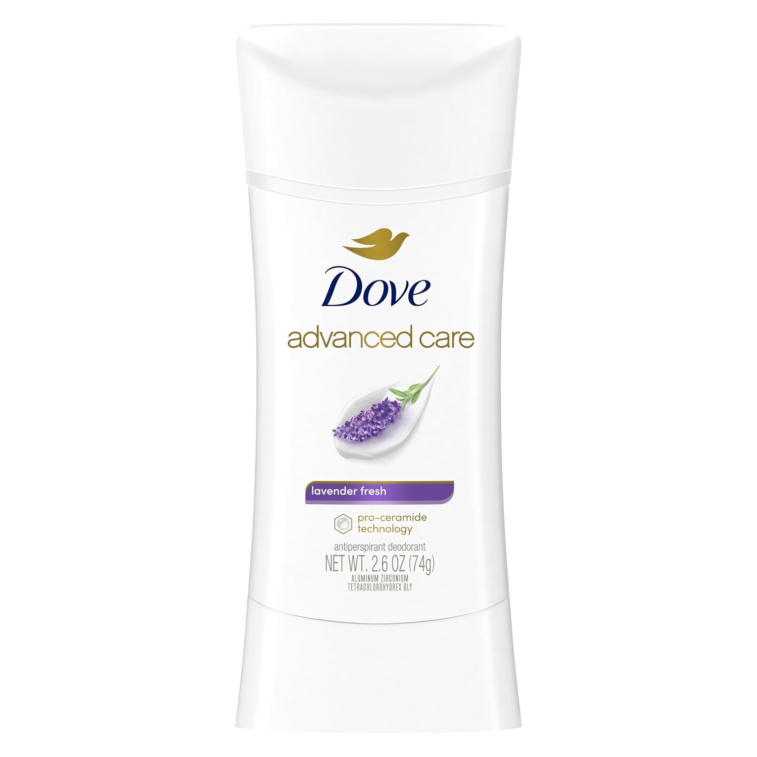 Dove Advanced Care Antiperspirant Deodorant Stick Lavender Fresh For Helping Your Skin Barrier Repair After Shaving 72 Hour Odor Control And All Day Sweat Protection For Soft Underarms 2.6 Oz