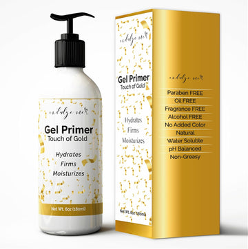 Conductive Gel - Facial Hydrating Leave-On Gel Primer, Hyaluronic Acid, Collagen Peptide, Niacinamide, Vitamin E, Gold Foil