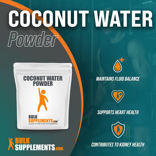 BulkSupplements.com Coconut Powder - Fasting Electrolyte Supplement - Coconut Smoothie - Rehydrate Electrolyte Drink Mix - Water Flavoring - Coconut Flavoring - Drink Powder (1 Kilogram - 2.2 lbs)