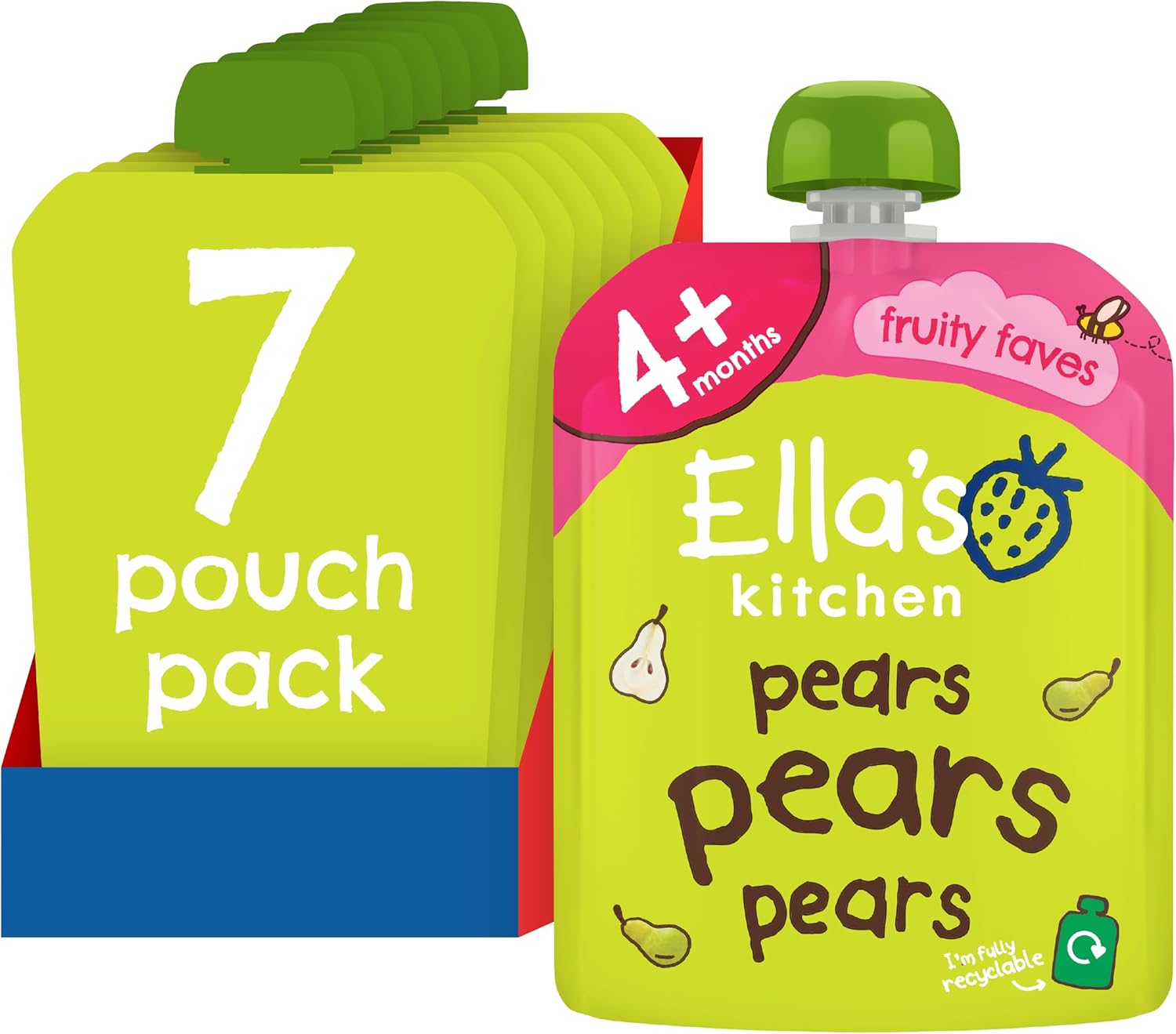 Ella's Kitchen, Stage 1 from 4 Months First Taste Pears ,70 g, (Pack of 7) : Amazon.co.uk: Grocery