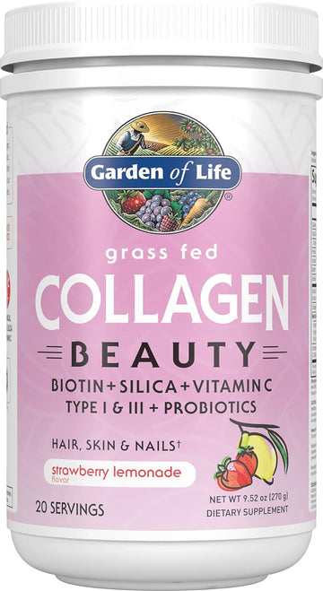 Garden Of Life Strawberry Lemonade Grass Fed Collagen, 9.52 Ounce