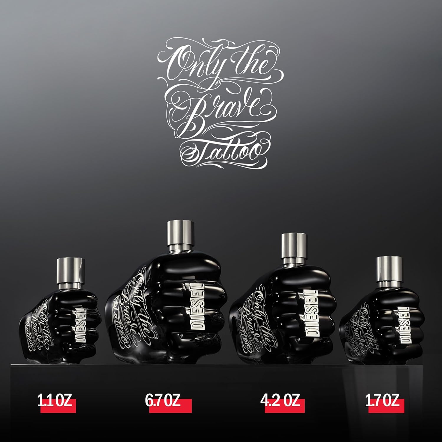 Diesel Only The Brave Tattoo, Eau De Toilette For Men, Woody With Notes Of Apple, Spicy Bourbon Pepper & Tobacco, 1.7 Fl. Oz. : Beauty & Personal Care
