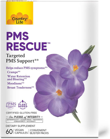 Country Life PMS Rescue ? Targeted PMS Support, Convenient Blister Pac