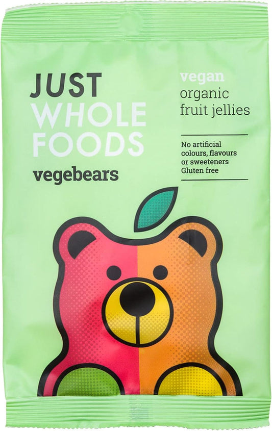 Just Wholefoods Organic Vegebears Fruit Jellies, 70G
