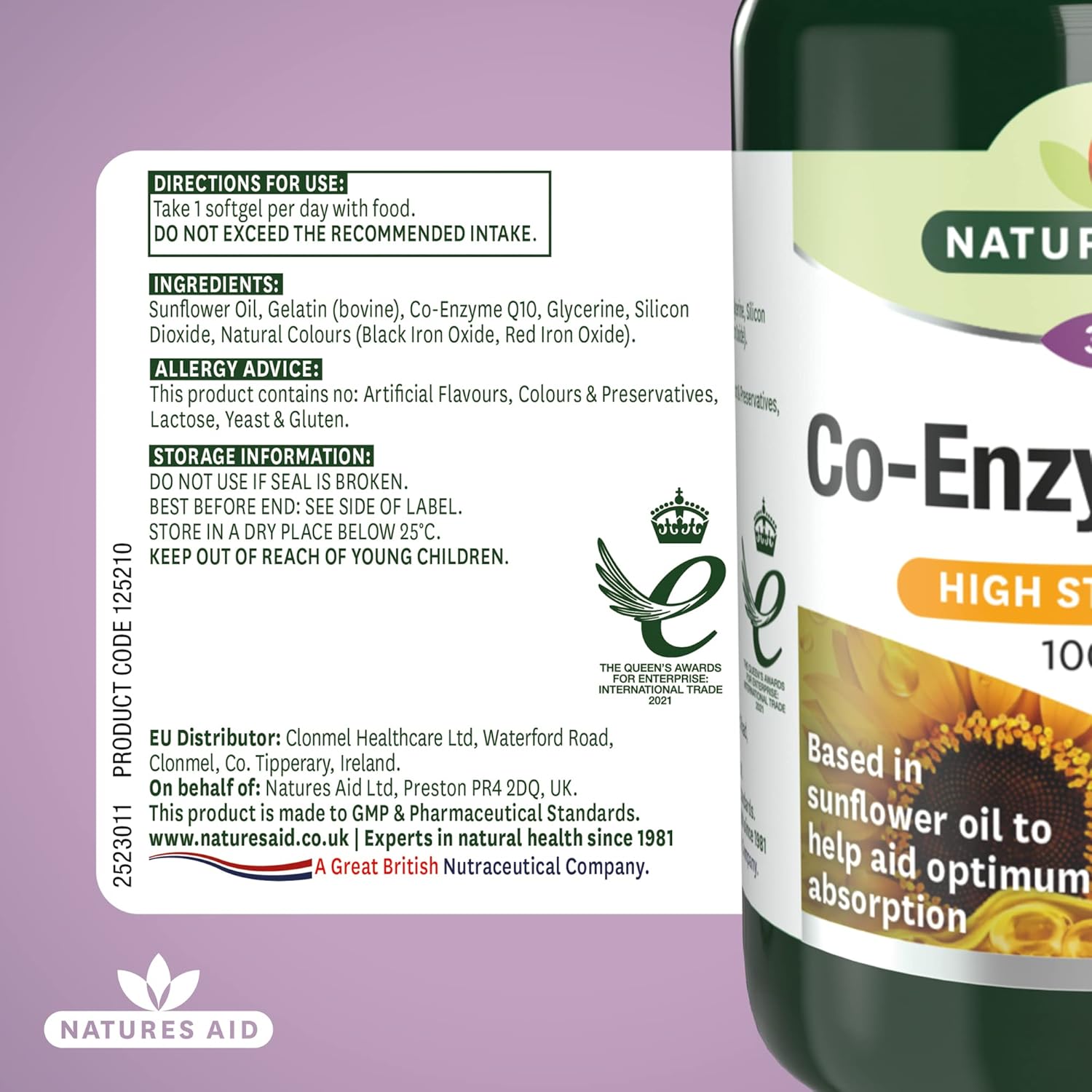 Natures Aid Co-Enzyme Q10 Co-Q-10 30mg – 30 Softgels - Supports Heart Health & Energy Production - High Potency Ubiquinone - Vegan, Gluten Free, Non-GMO - Food Supplement for Daily Wellness : Amazon.co.uk: Health & Personal Care