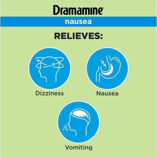 Dramamine Nausea Long Lasting, Nausea Relief, 10 Count (Pack Of 2)