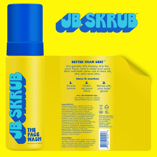 Foaming Acne Face Wash And Citrus Scented Boys Body Wash - Teen,Tween And Kid Skincare Duo - Fight Acne, Conquer Adolescent Funk With Confidence