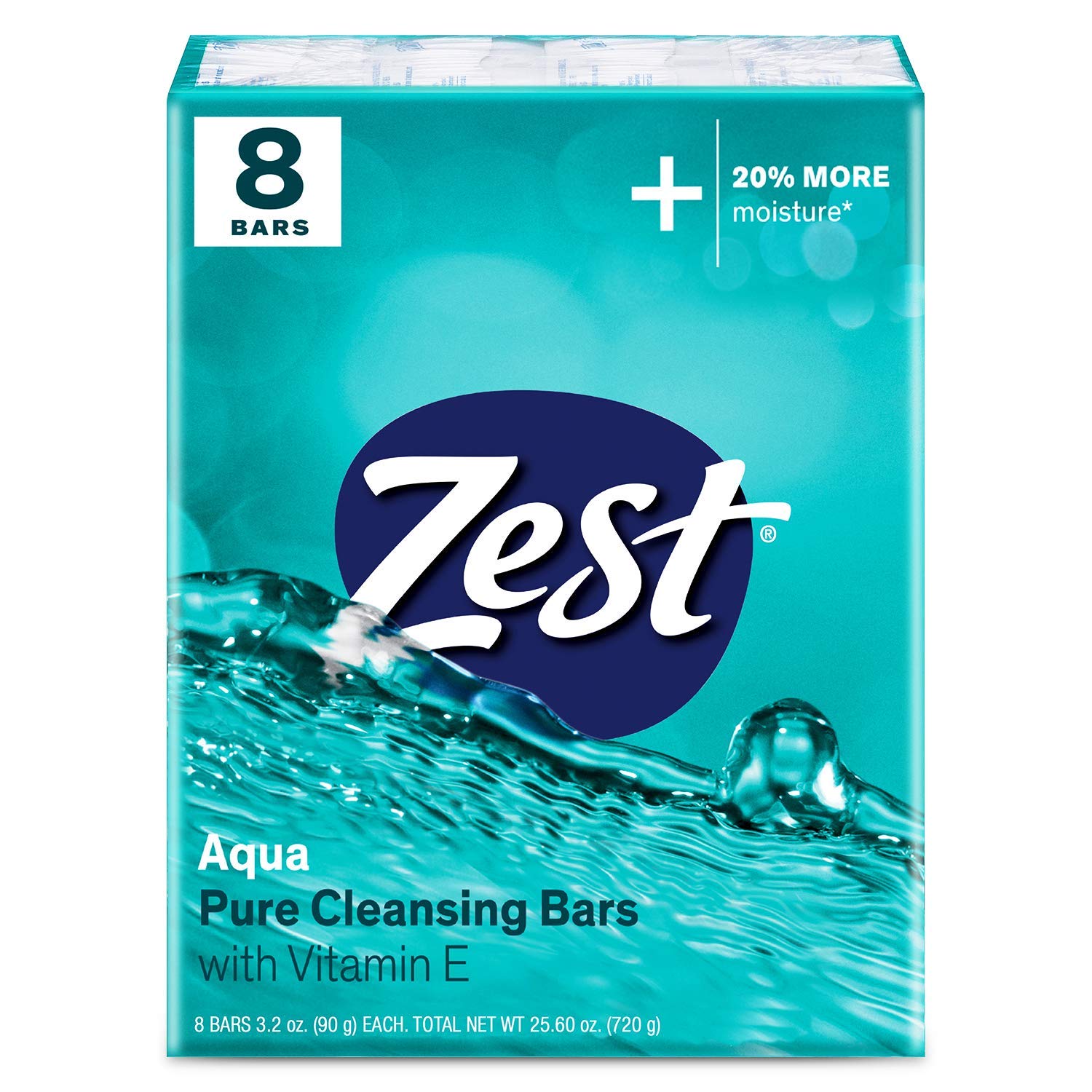 Zest Bar Soap - 8 Bars - Enriched With Cocoa Butter And Shea For Ultra Moisturizing Cleansing - Leaves Your Body Feeling Silky Smooth And Deeply Moisturized