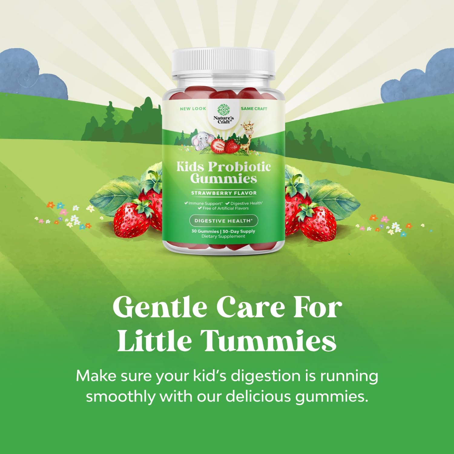 Immune Booster Kids Probiotic Gummies - Bacillus Subtilis Probiotic for Kids Upset Stomach Body Cleanse Immune Boost and Colon Detox - Constipation Relief and Digestive Health Kids Vitamins Gummy : Health & Household