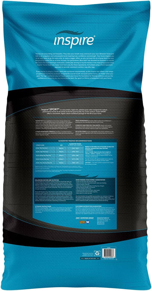 Kent Feeds Inspire Sport Pelleted Horse Feed 50 Lb Bag