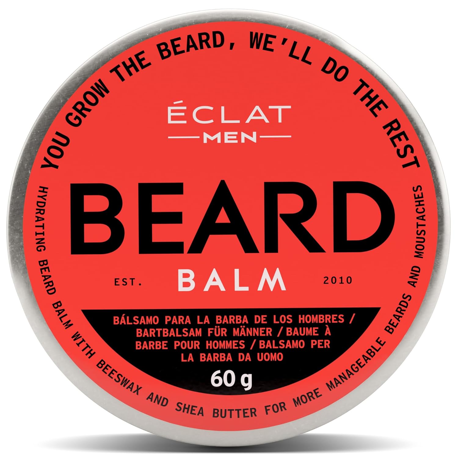 Eclat Skincare Men Beard Balm, Beard Oil for Men, Beard Conditioner for Men w/Shea Butter, Beard Butter Men w/Pure Argan Oil, Beard Wax Moisturizer & Softener Beard Wax - Sensitive Skin