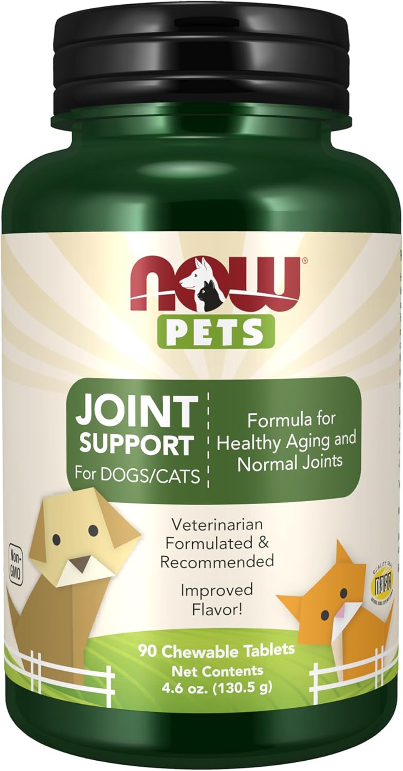 Joint Support Chewables for Dogs & Cats 90 Chews By Now Foods