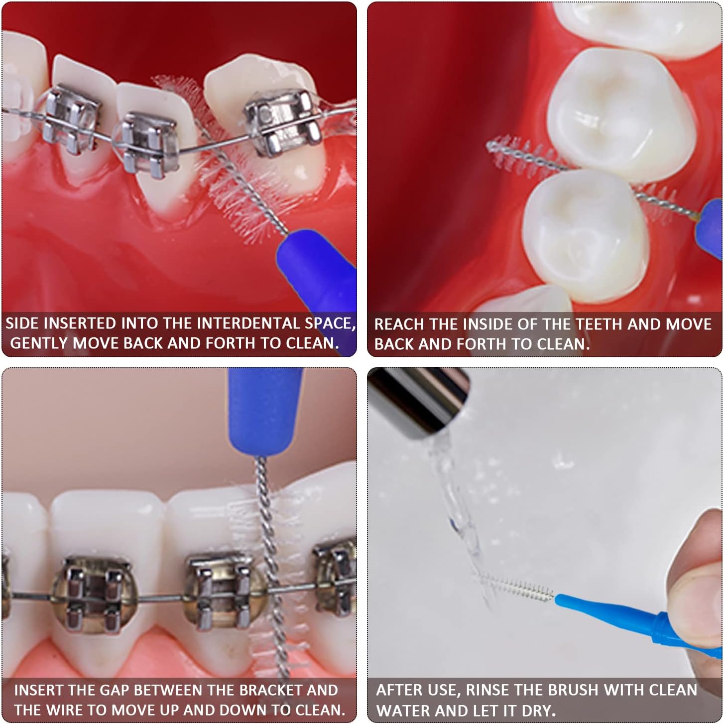 30 Interdental Brushes, Interdental Cleaning Brush, Dental Care, Teeth Cleaning, Interdental Cleaning Brush, Oral Care