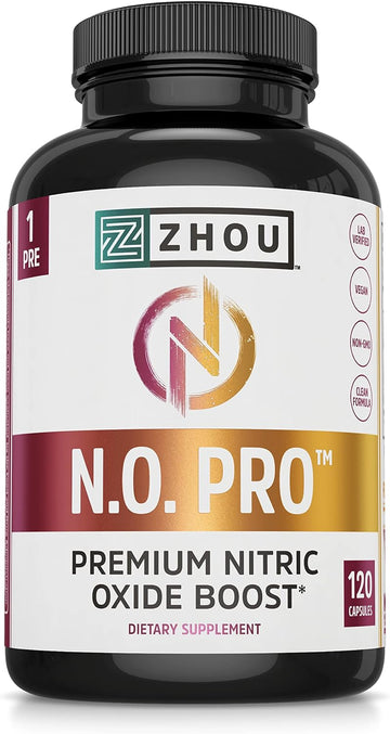 Zhou Nitric Oxide with L Arginine, Citrulline Malate, AAKG and Beet Ro