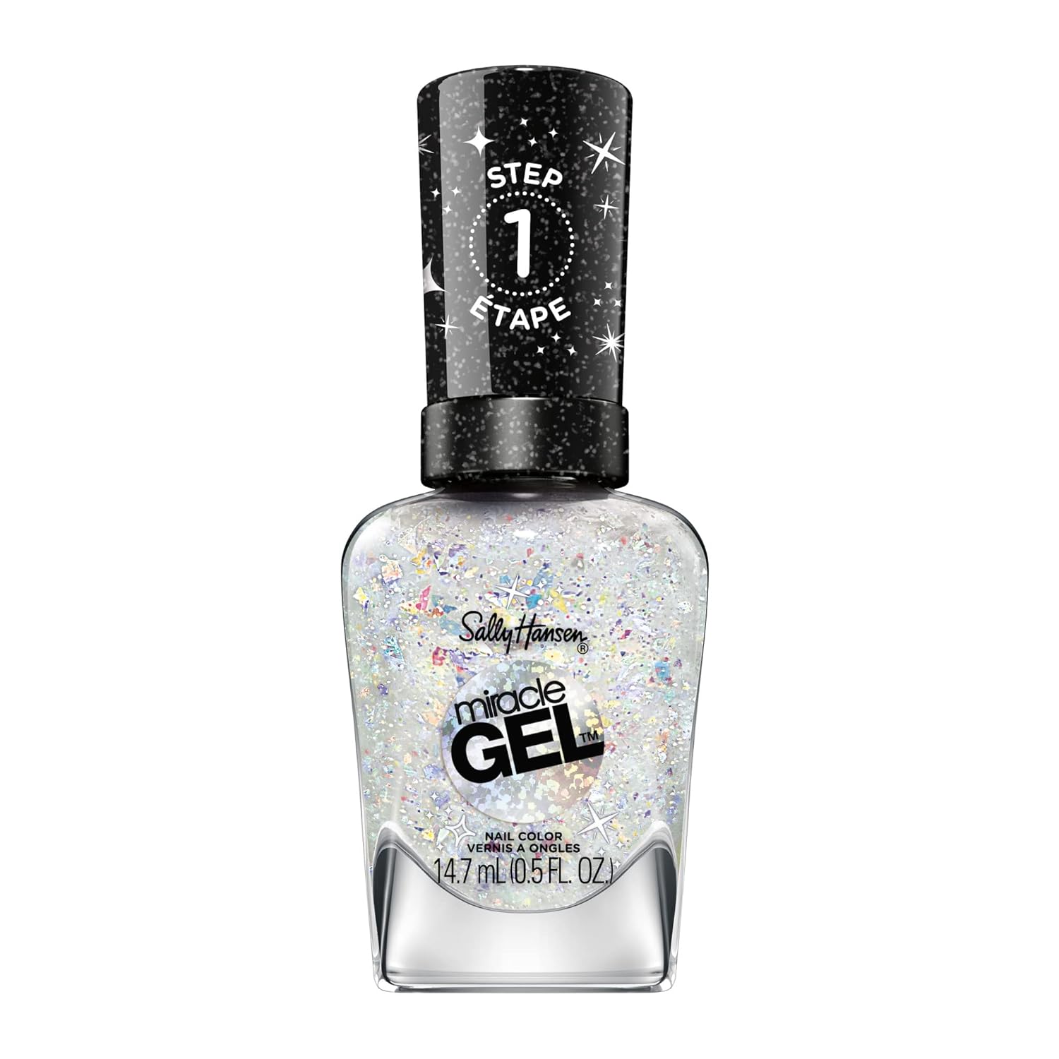 Sally Hansen Miracle Gel™, The School For Good And Evil House Is Lit, Long Lasting, Gel-Like Formula, No Uv Lamp Needed, Glitter Nail Polish