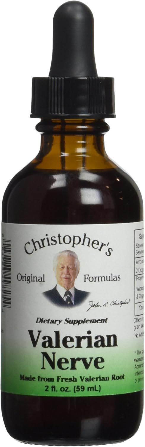 Valerian Nerve Formula (Wild Lettuce & Valerian Extract) Dr. Christopher  Liq