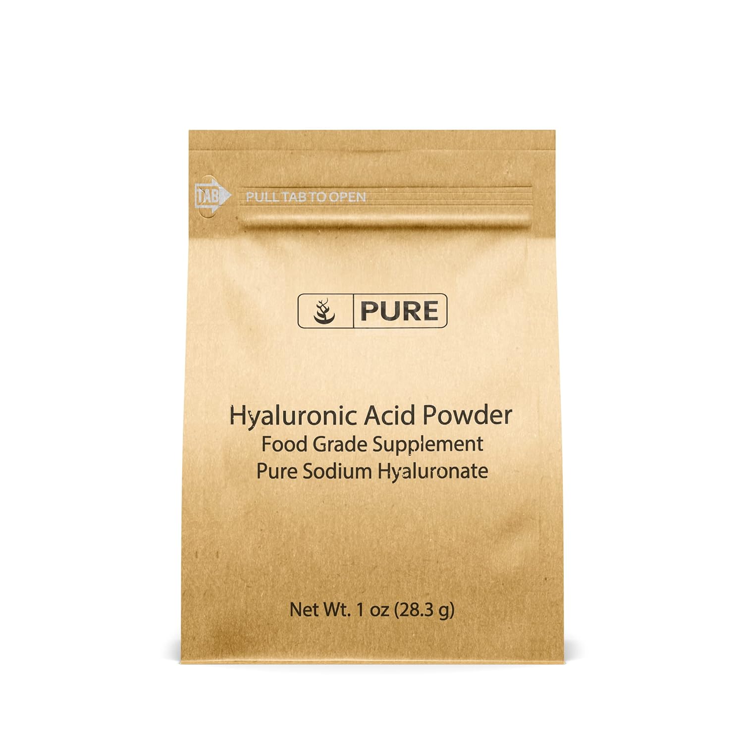 Pure Original Ingredients Hyaluronic Acid (1Oz) Water Soluble, Fine Powder