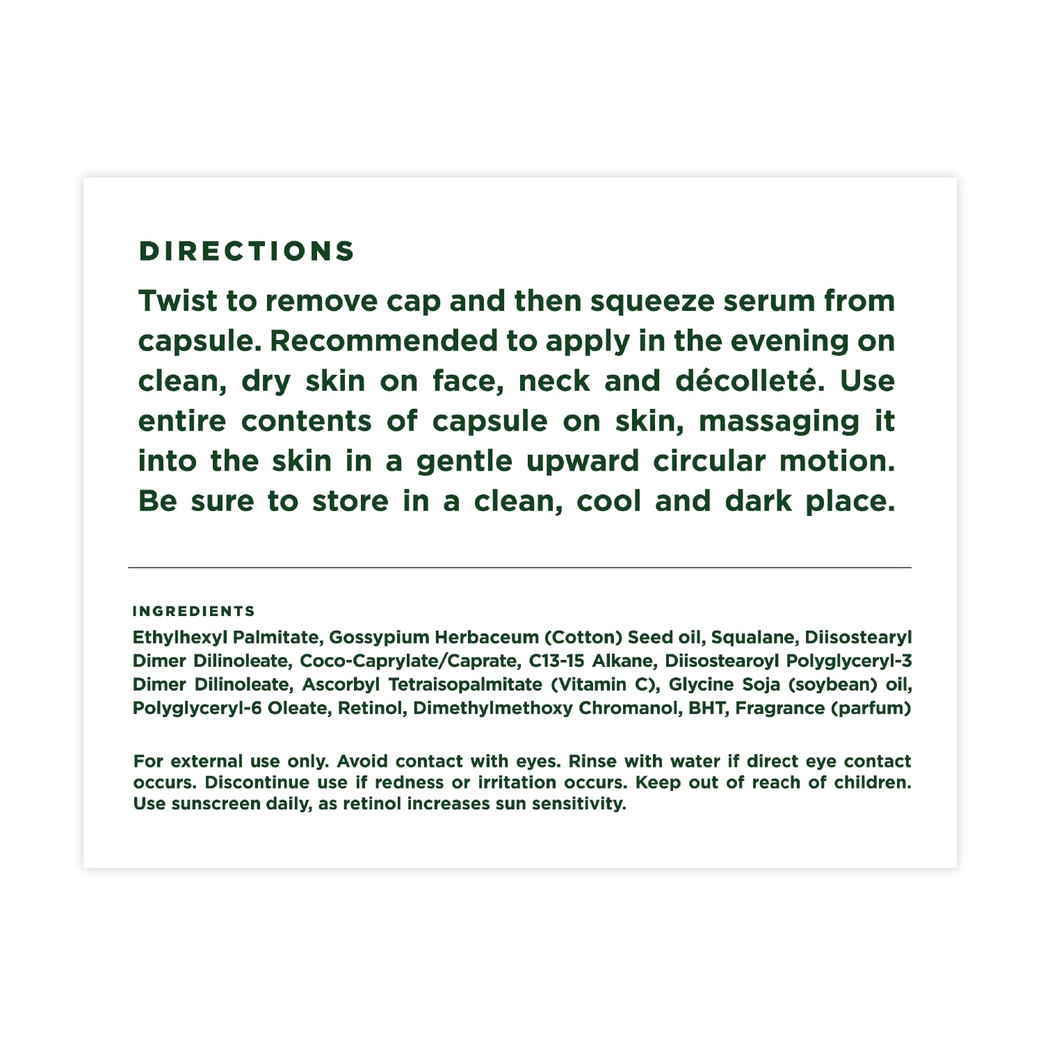 Tree Of Life Vitamin C & Retinol Serum Capsules - Powerful, Hydration & Anti-Aging Formula - Reduces Fine Lines & Wrinkles - Skin Supplement - 35 Fl Oz, 30 Capsules : Health & Household