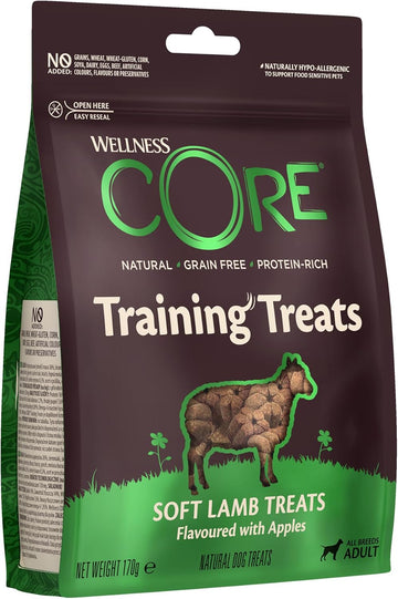 Wellness CORE Training Treats Lamb & Apple, Soft Grain Free Dog Treats, Perfect Dog Training Treats, 170g?10537