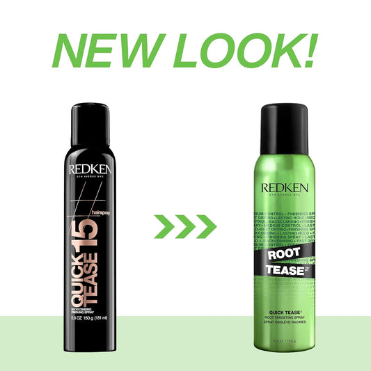 Redken Root Tease Backcombing Finishing Spray | For All Hair Types | Adds Full-Bodied Teased Finish | Creates Instant Backcombed Effect | Matte Finish & Teased Volume Effect | Medium Control
