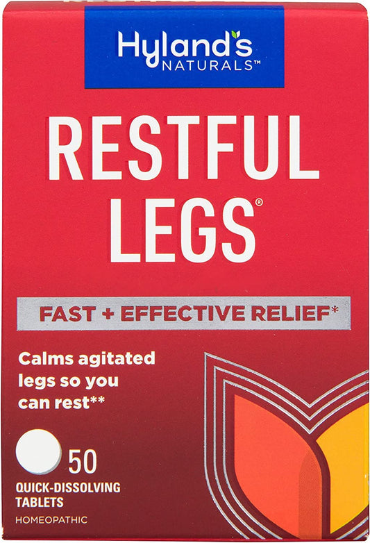 Bundle Of Hyland'S Restful Legs + Restful Legs Nighttime Pm Tablets - Natural Itching, Crawling, Tingling And Leg Jerk Relief, 50 Count Each