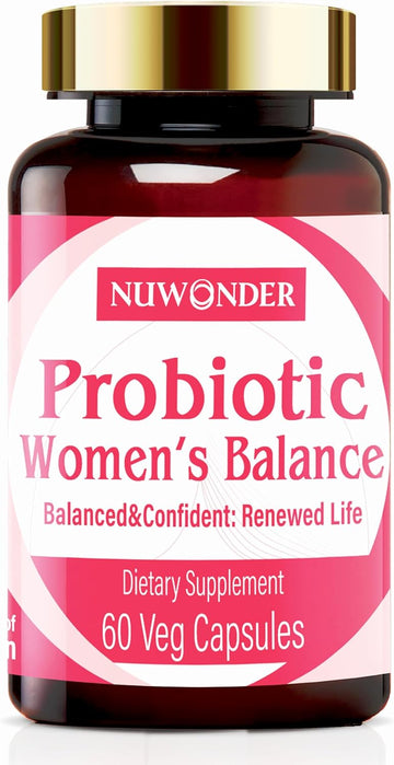 Women's probiotic - Natural Vaginal Support Supplement, Balanced & Confident: Renewed Life, pH Balance, Smilax, White Atractylodes, Persimmon, Roselle, Herbal Supplement, 60 Capsules