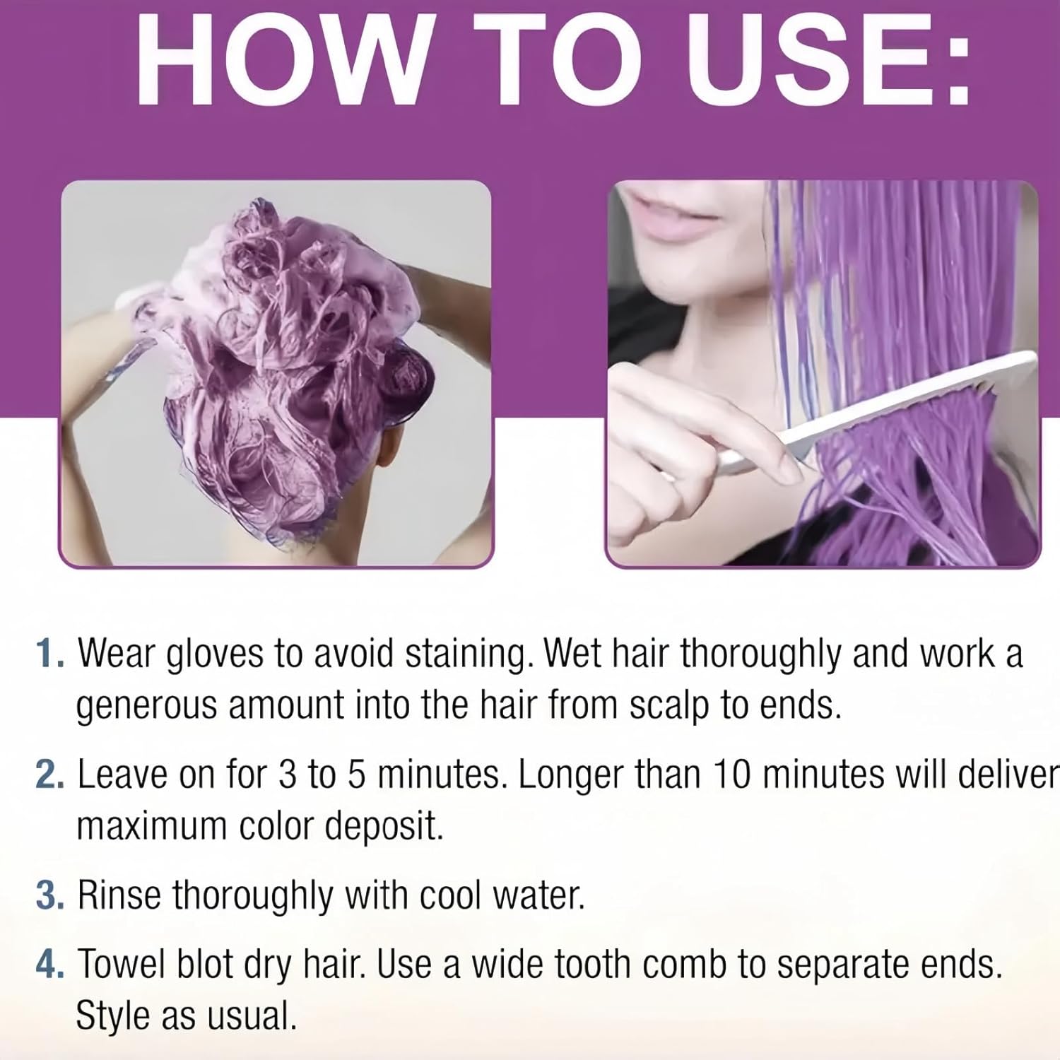 Polar Hair Dye Shampoo,Hair Care Instant Dye Shampoo,Hair Care,Hair Dye Purple,H/Air Ca/Re Dy/E Sha/Mpoo,Natural Plant Ha/Ir Dy/E Shamp/Oo,3 In 1 For Gray Ha/Ir Coverage,Hai/R Colour Sham/Poo(Purple)