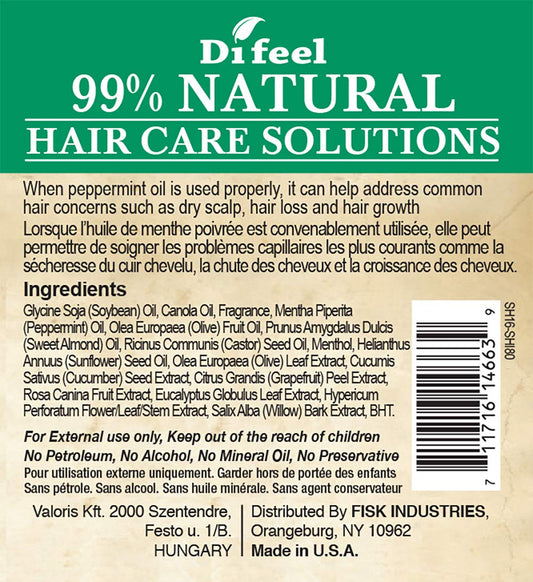 Difeel 99% Natural Therapeutic Hair Care Solutions - Max Shine 7.1 Ounce