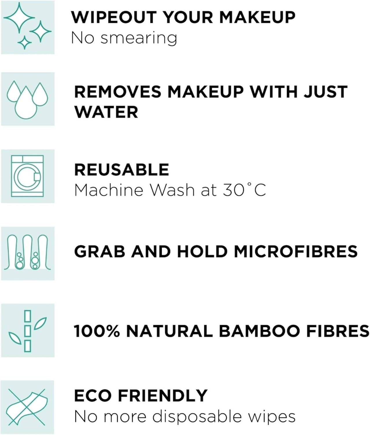 Magnitone London WipeOut Extraordinary 100% Bamboo MicroFibe Super Natural Cleansing Cloth, Grey - 40cm x 17cm each - Pack of 2 : Amazon.co.uk: Beauty