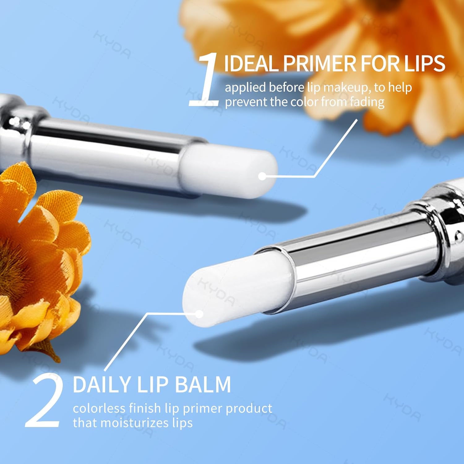 Kyda 2 Pcs Lip Primer, Colorless Tint, Smoothes And Refines Lips, Moisturizing Primer For Lips, Sheer Lightweight Lip Base, Lipstick Primer & Daily Lips Balm : Beauty & Personal Care