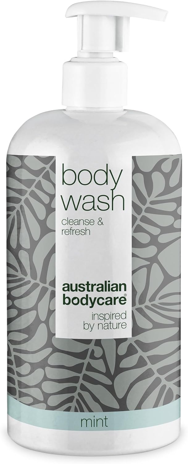 Shower Gel Mint With 4-Terpineol Known From Tea Tree Oil - Body Wash Helps Pimples, Athlete'S Foot, Ringworm, Acne, Body Odor & Smelly Feet