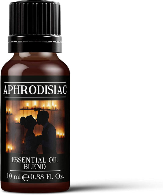 Mystix London | Aphrodisiac Essential Oil Blend 10Ml | Cedarwood | Lavender | Orange | Patchouli | Ylang Ylang | Sensual Aromatherapy Oil | For Diffusers & Massage | Vegan, Gmo Free