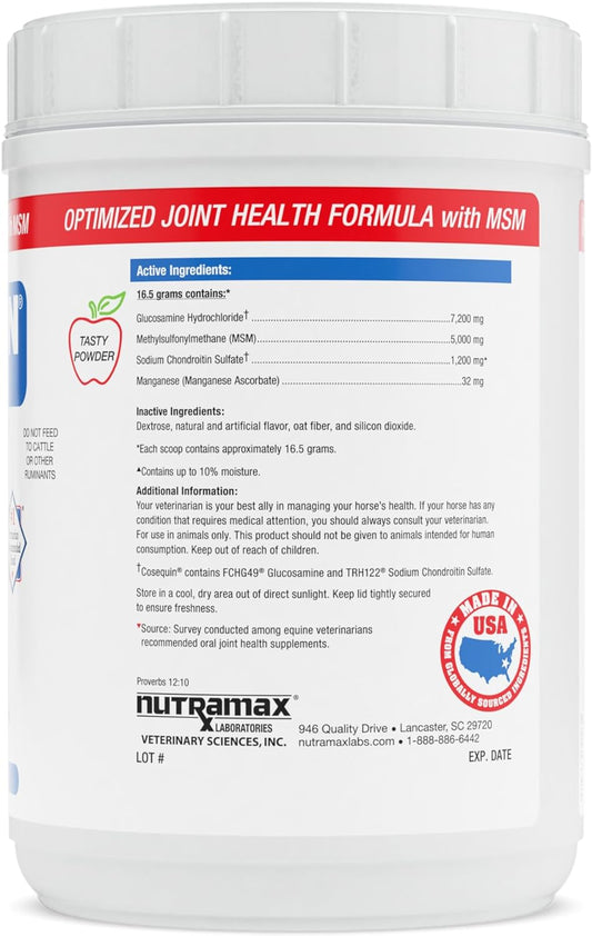 Nutramax Cosequin Optimized Pellets With Msm Joint Health Supplement For Horses - With Glucosamine And Chondroitin, 1400 Grams