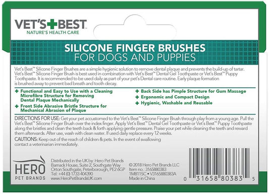 Vet’s Best Pet Toothbrush | Easy Teeth Cleaning for Dog and Cat Dental Care, Perfect for Dogs and Cats - 5 pack?80383-6p
