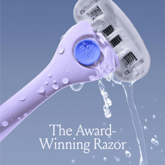 Billie Razors for Women Shave Kit – Women’s Razor + 4 x 5-Blade Razor Refills + Magnetic Holder – DreamPop