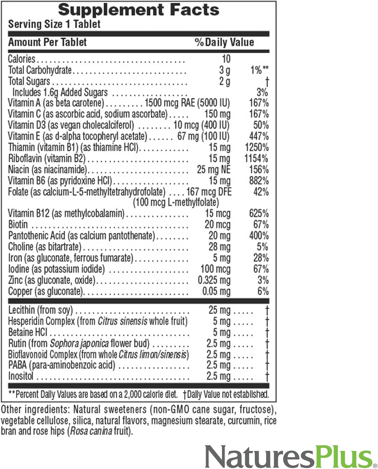 Natures Plus Adult'S Chewable, Exotic Red Berry Flavor - 90 Tablets, Pack Of 2 - Multivitamin & Mineral Supplement - Vegetarian, Gluten Free - 180 Total Servings